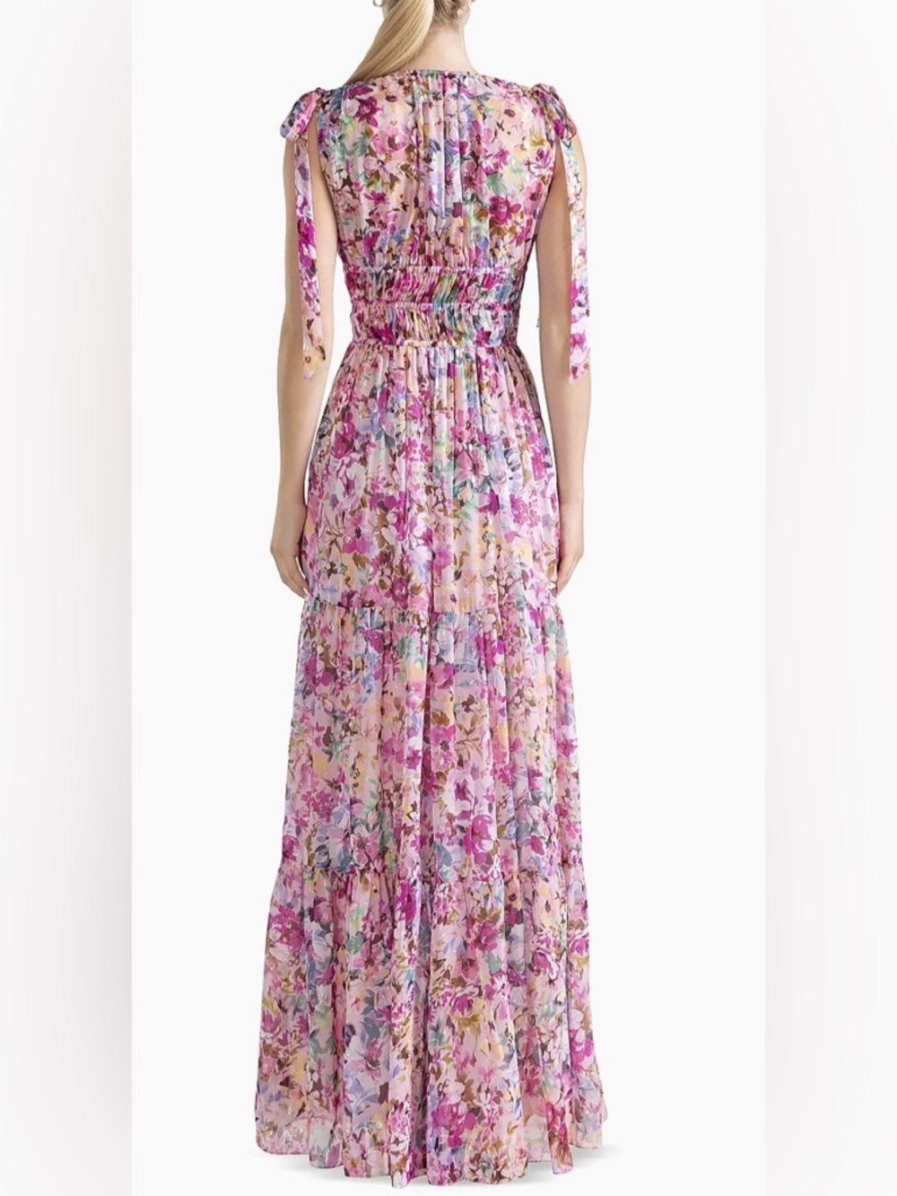 Shoshanna Zahra Neon Floral Gown - Picture 4 of 14